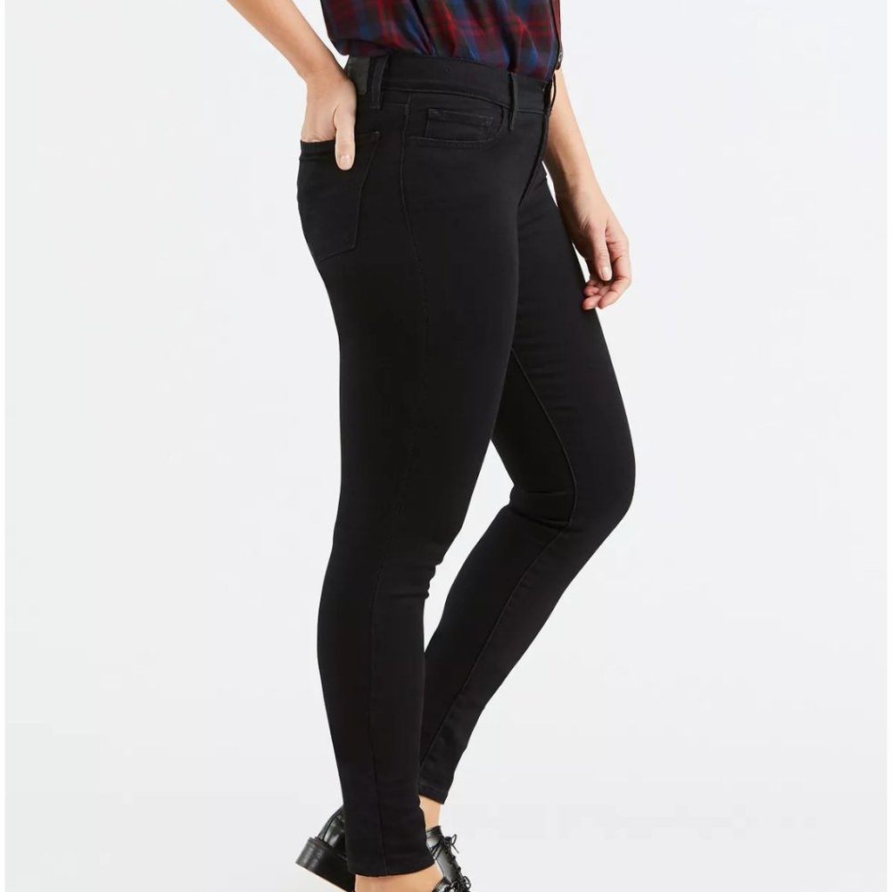 Levis 710 Super Skinny Black Jeans